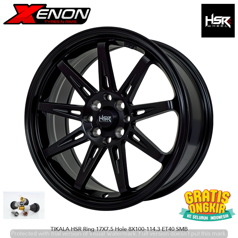 Jual Velg Racing R17 HSR Tikala Pcd 4x100 4x114,3 Ring 17 Buat Mobil ...