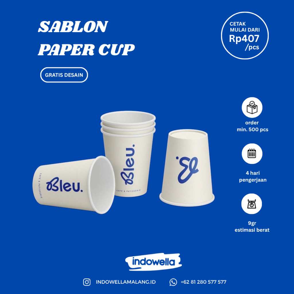 Jual Sablon Paper Cup | Gelas Cup Kopi | Gelas Cup Teh | Gelas Cup ...