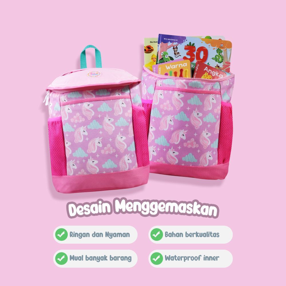 Jual Tas Sekolah Anak TK PAUD Perempuan Ransel Unicorn , Kuda Pony ...
