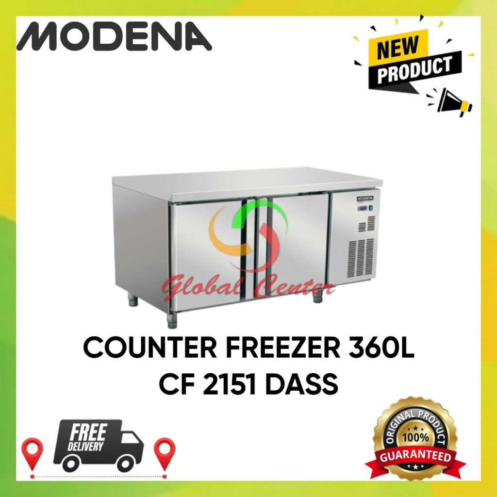Jual MODENA Professional Counter Freezer 150cm 360L 2 Pintu CF 2151 ...
