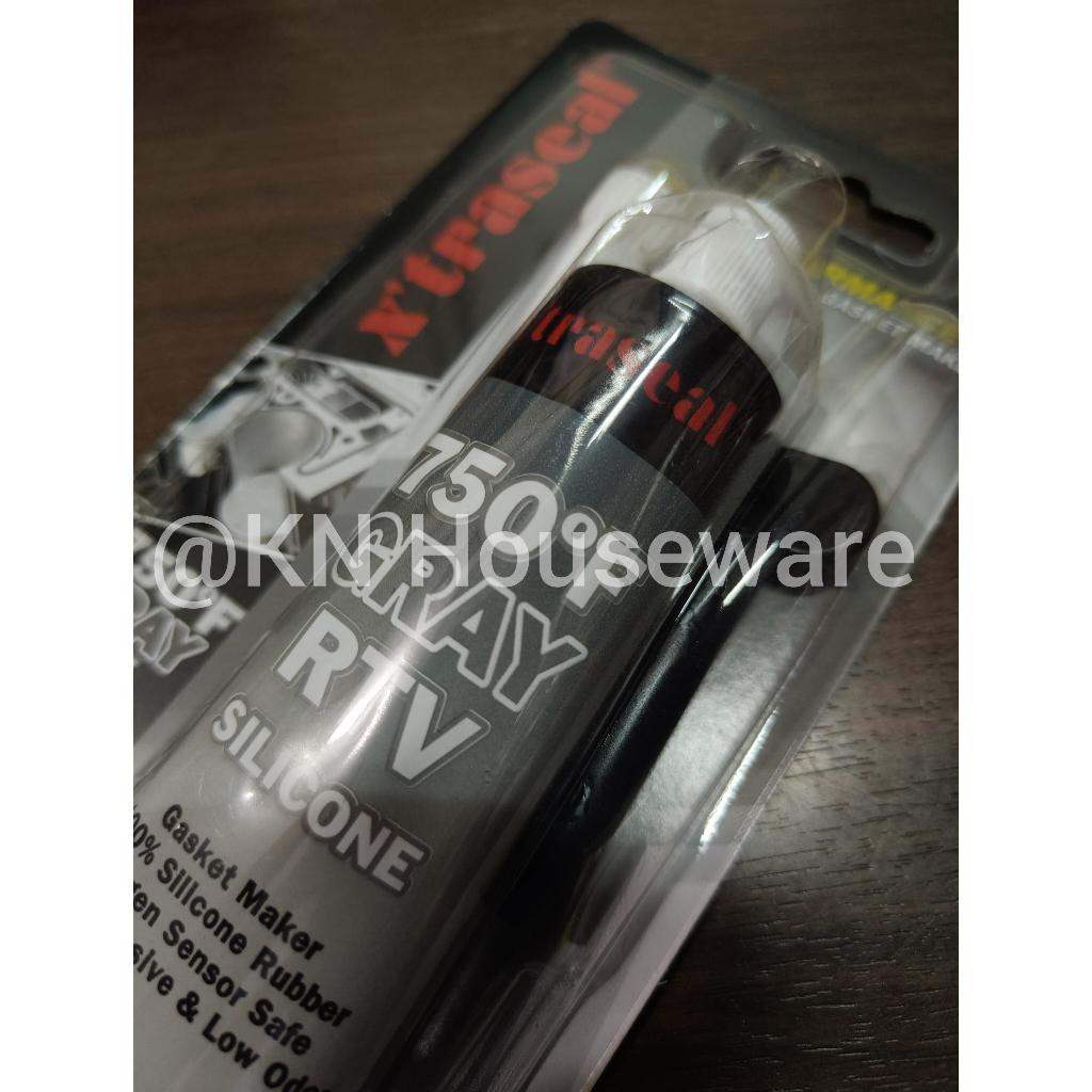 Jual X'traseal Lem Gasket RTV Silicone Abu-abu 750°F 85gram Lem Silikon ...