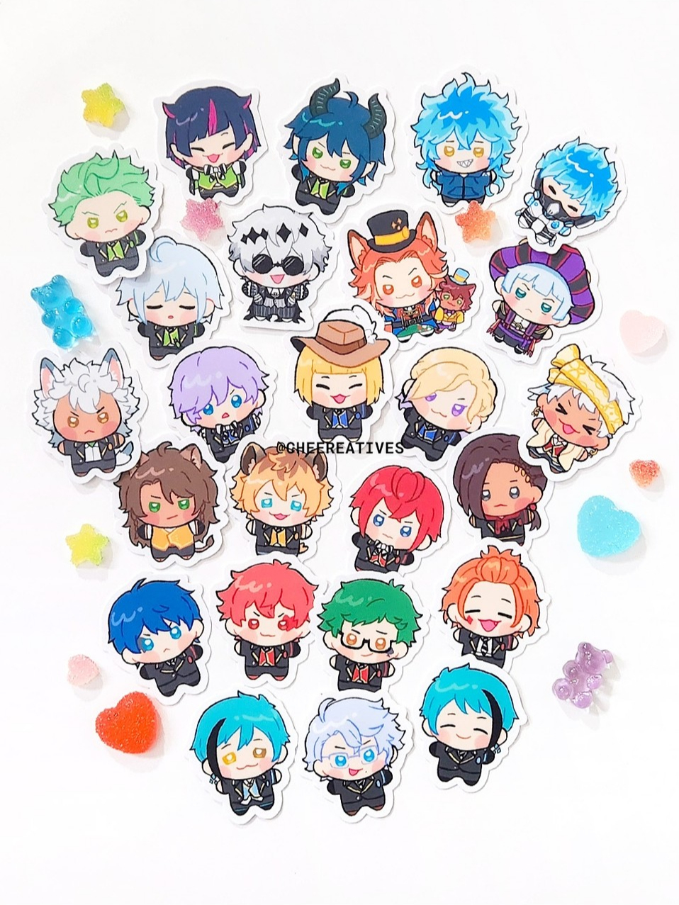 Jual Twisted Wonderland Small Chibis - Die Cut Stickers | Shopee Indonesia
