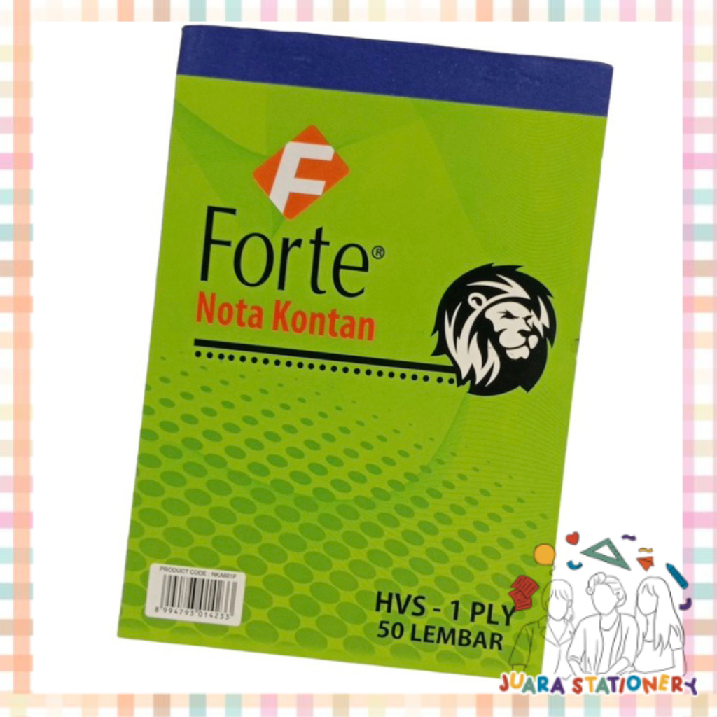 Jual (1041) Nota 1 Rangkap Forte Kecil / Nota Kontan Kecil 1 Ply Nota ...