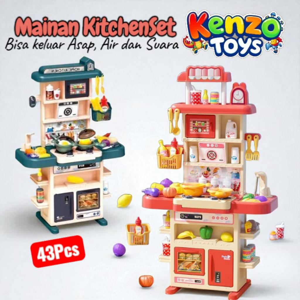 Jual KenzoToys Mainan kitchen set,Kitchen Chef, bisa keluar air , uap ...