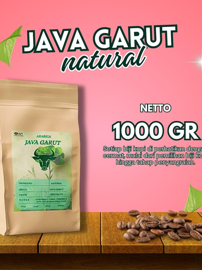 Jual Arabika Java garut natural roasted beans 1kg | biji kopi mateng ...