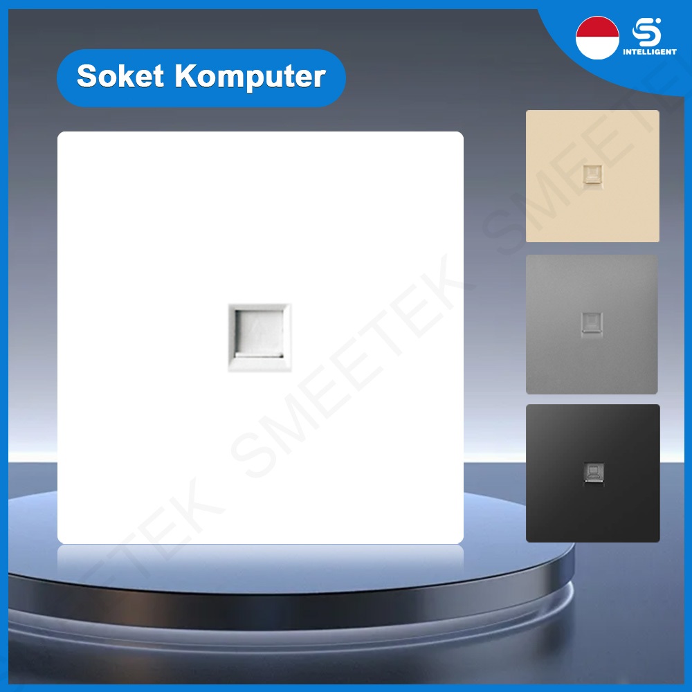 Jual Soket Komputer Electric Gang Stop Kontak Computer Wallplug Data ...