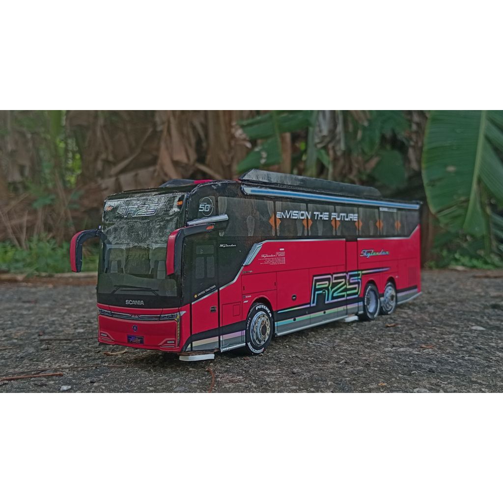 Jual PAPERCRAFT BUS SKYLANDER R25 NEW ARMADA | Shopee Indonesia