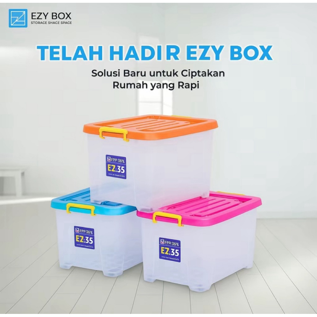Jual Container Box Plastik Transpran 35 Liter | Shopee Indonesia