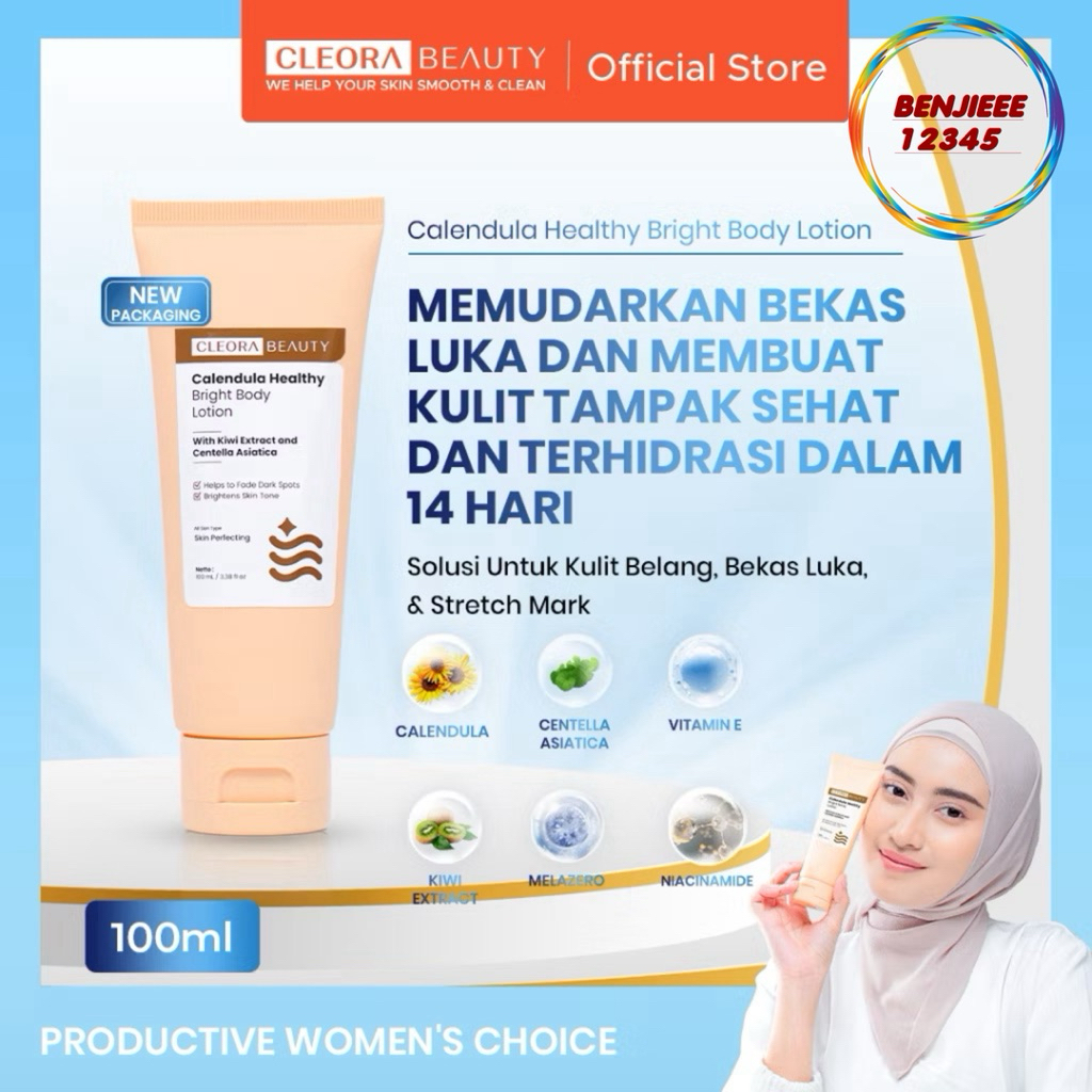 Jual Cleora Calendula Healthy Bright Body Lotion CLEORA BEAUTY 100ml ...