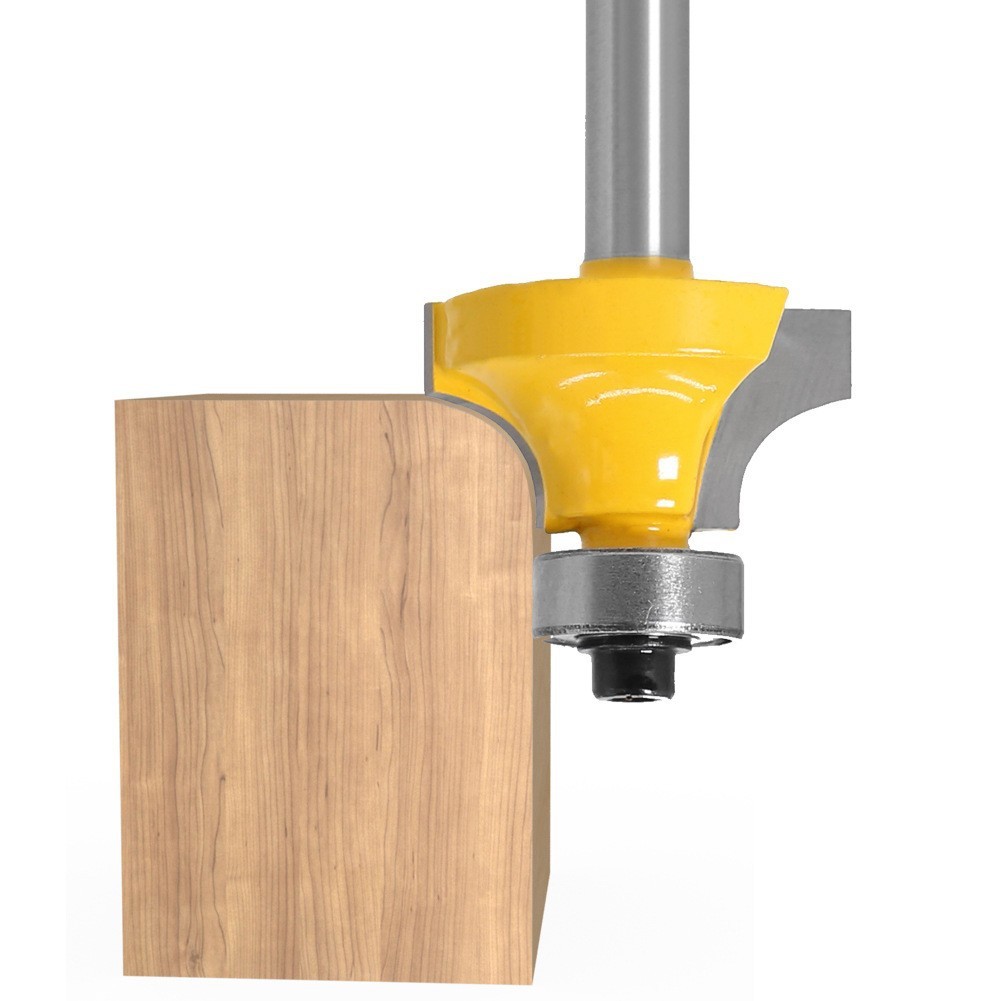 Jual Mata Profil Router Bit Radius Round Over Sudut kayu shank 6mm R3 ...