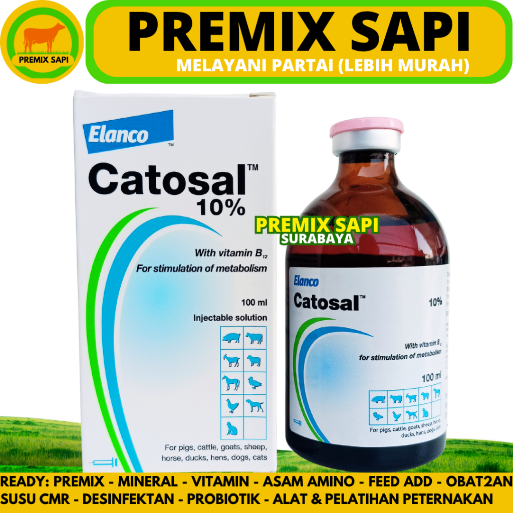 Jual CATOSAL 100 ml BAYER - Penguat Metabolisme Stamina Hewan B12 ...