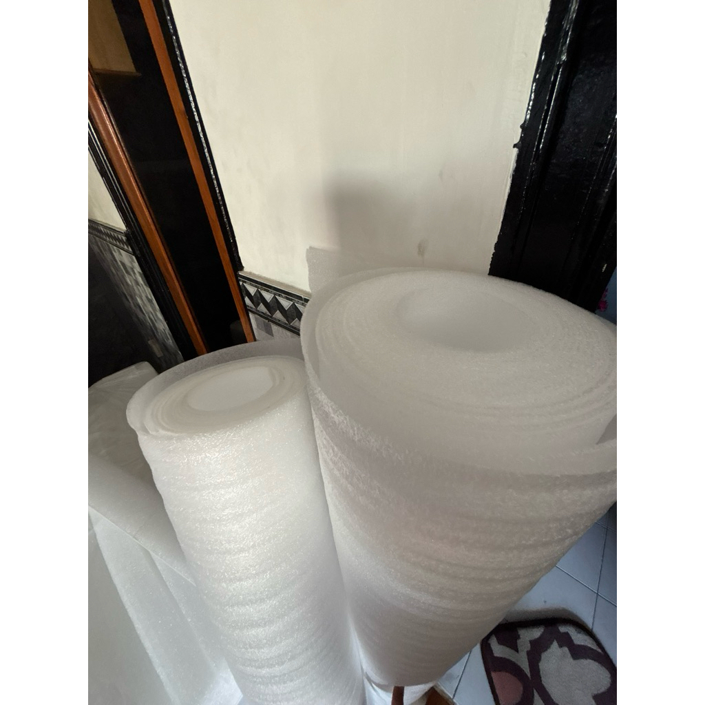 Jual (paket 10meter) Polyfoam Pe foam sheet wrapping 120cm tebal 1mm ...