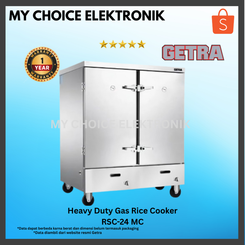 Jual GETRA RSC-24 MC Heavy Duty Gas Rice Cooker | RSC 24 MC | RSC24MC ...