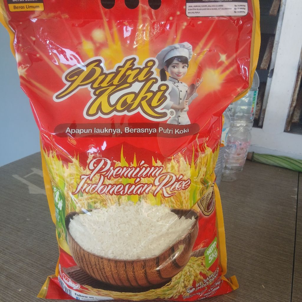 Jual Beras Putri Koki Premium Indonesian Rice Kemasan 5kg | Shopee ...
