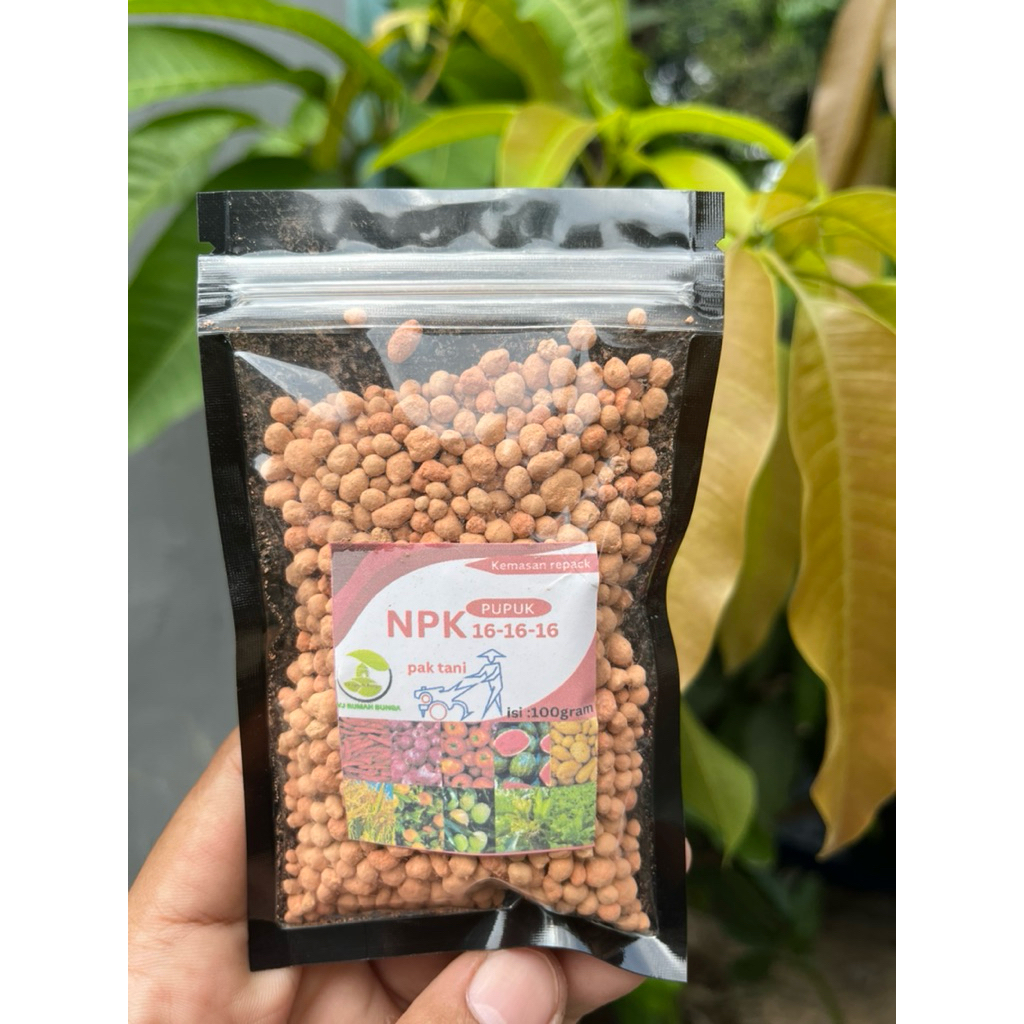 Pupuk perangsang bunga dan buah NPK Mutiara Merah 100Gram