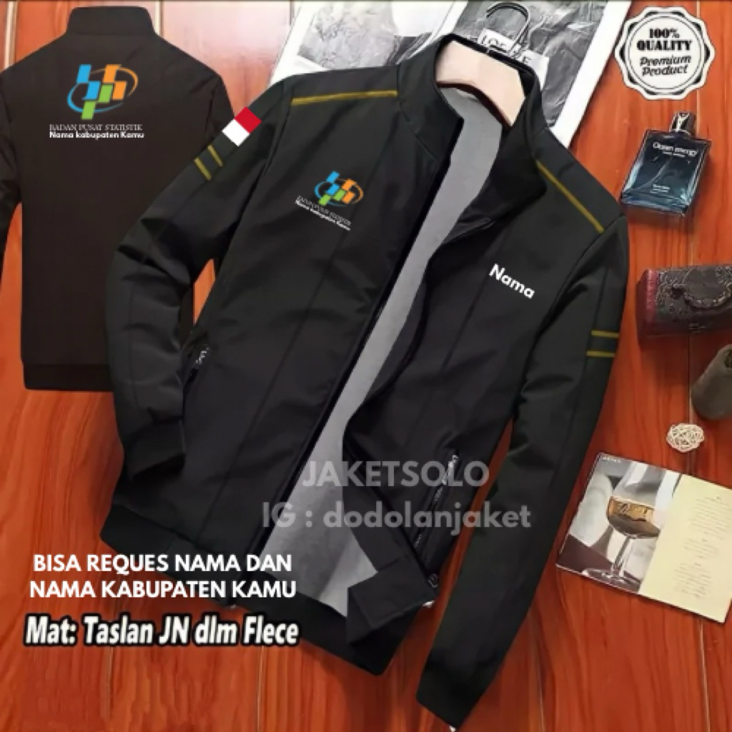 Jual JAKET BPS TERBARU JAKET BOS BADAN PUSAT STATISTIK BISA REQUES NAMA ...