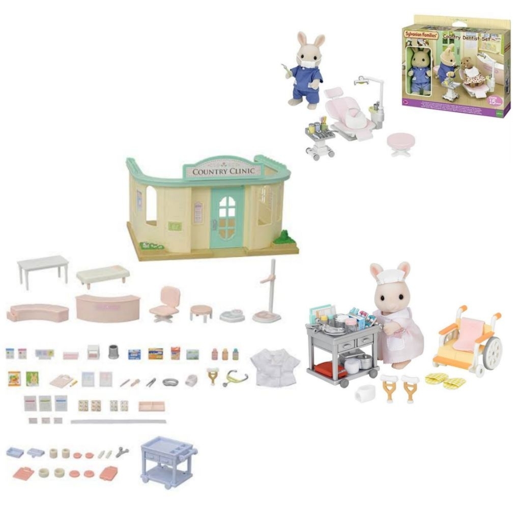 Sylvanian Families – Set Cabinet Dentiste H-14 – Import Japon – Jouet De Rôle Pour Enfants