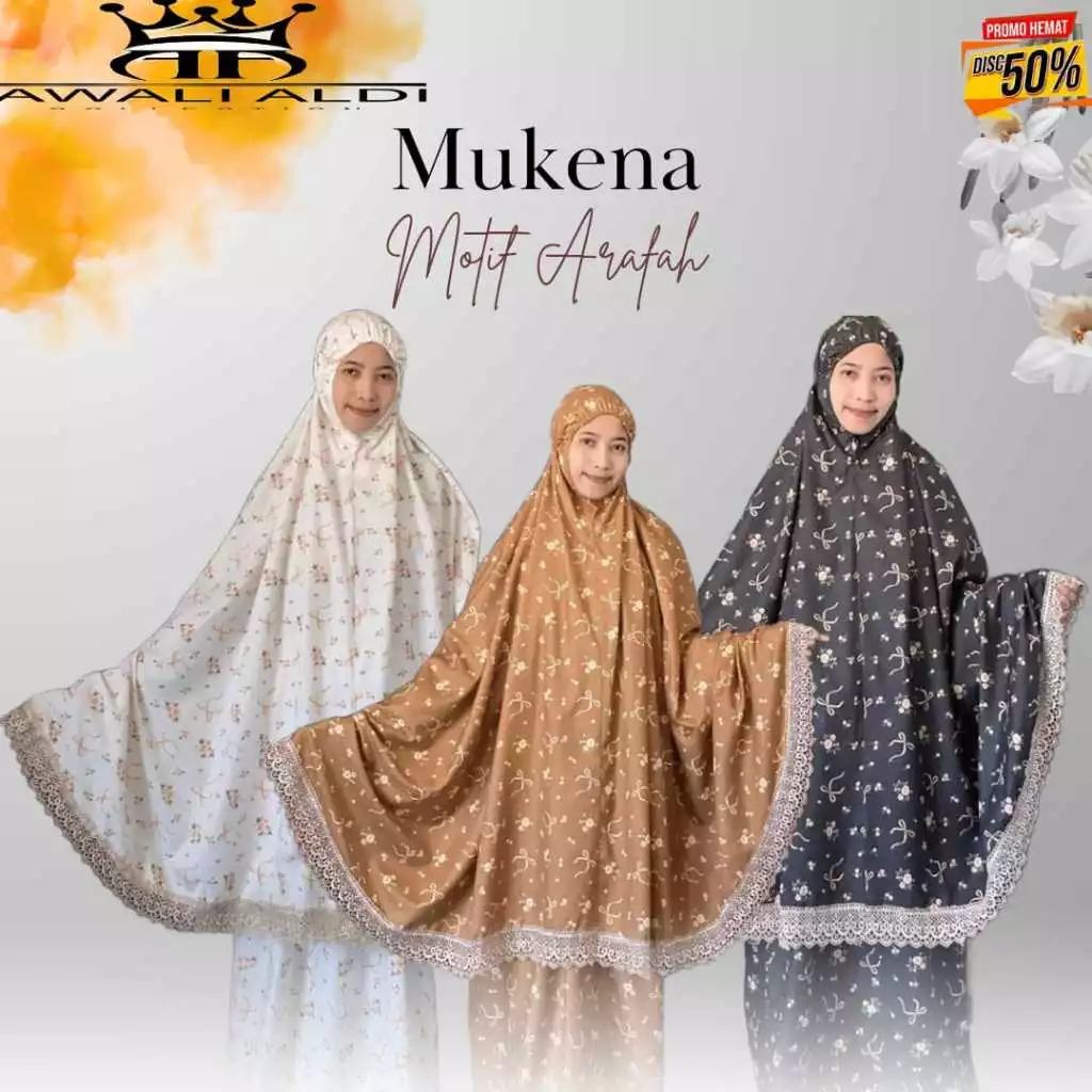 Mukena Dewasa Katun Premium ARAFAH