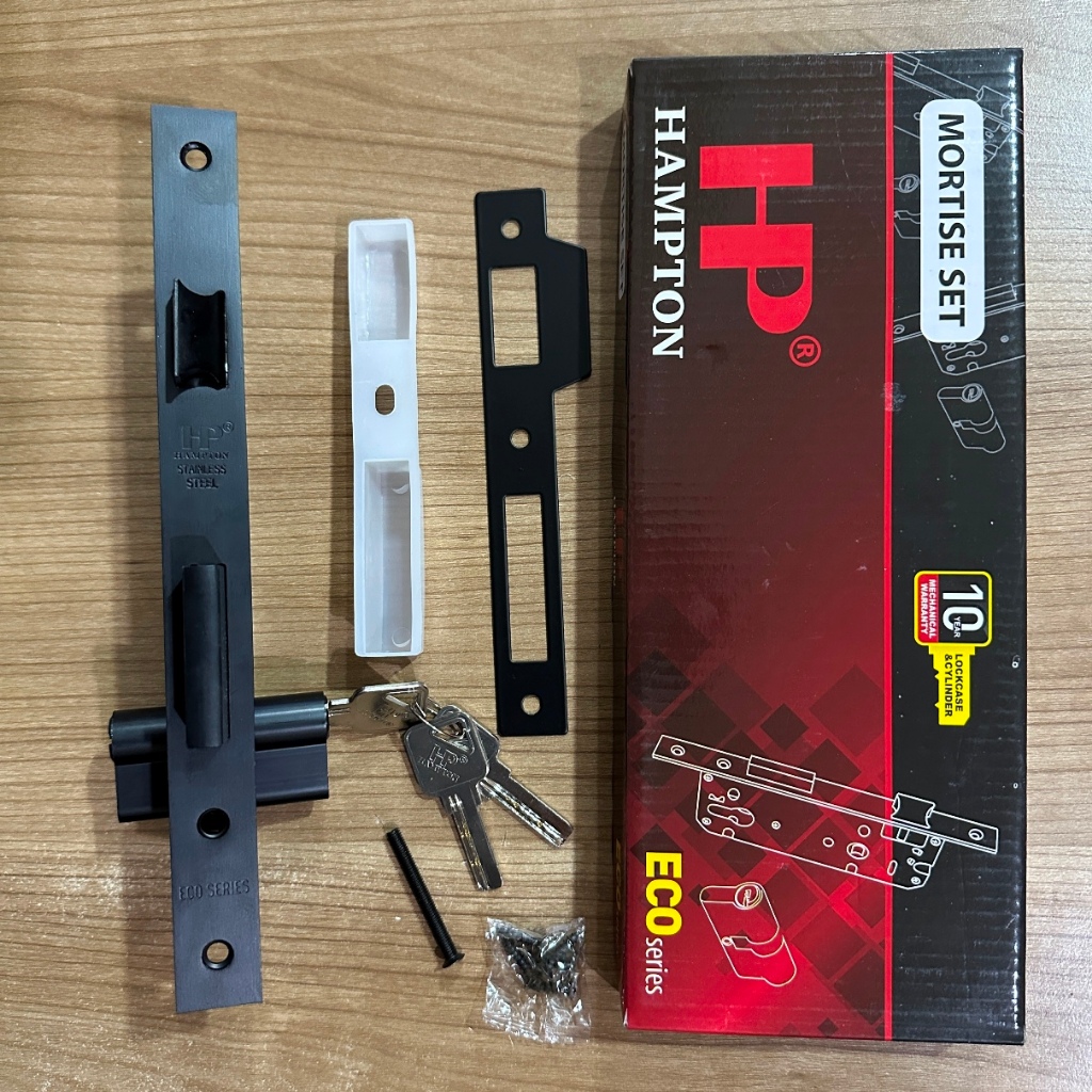 Jual MORTISE LOCK HAMPTON ECOSERIES MTS IL EC4085+DC60MM KK MATT BLACK ...