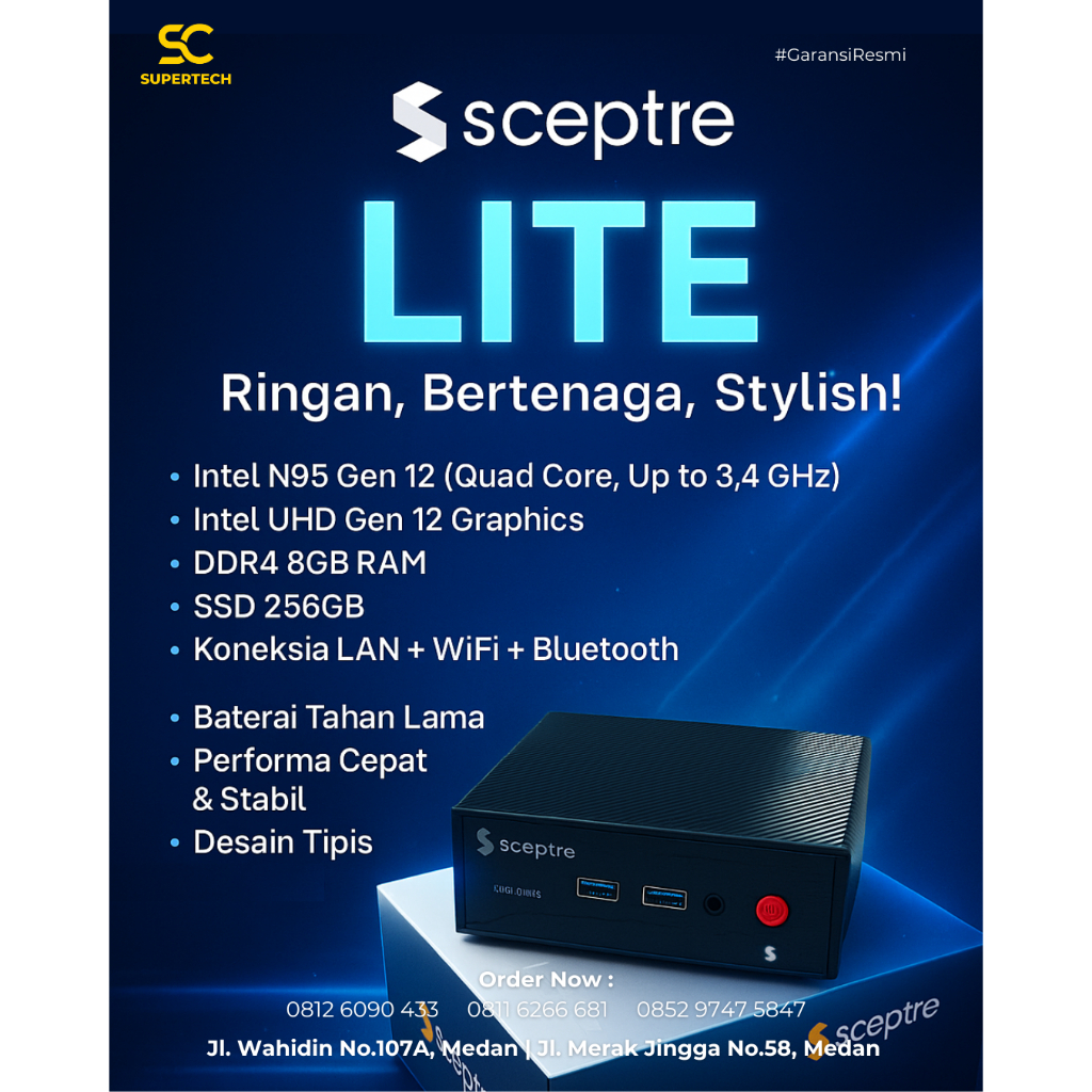 Jual Mini PC Sceptre Lite Intel N95 Gen 12 Quad Core 8GB RAM 256GB SSD ...