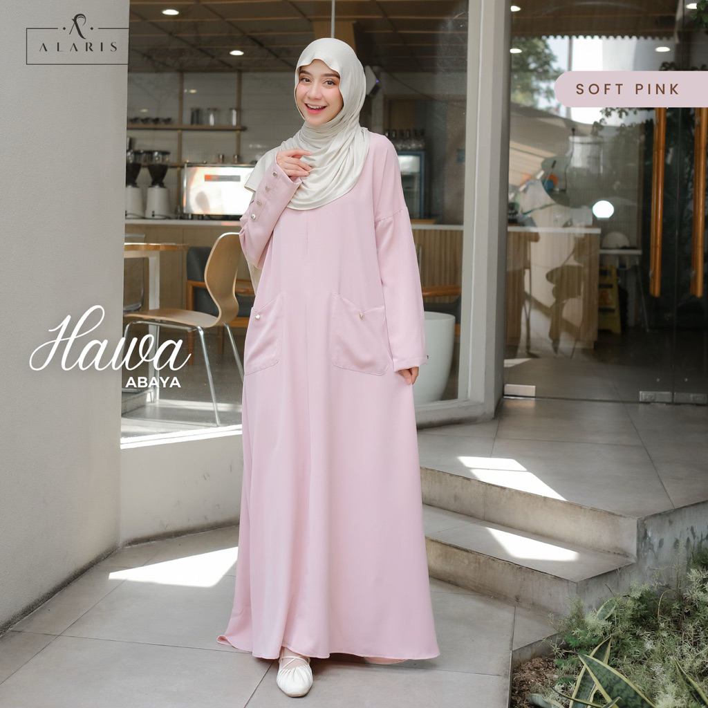 Hawa Abaya / Abaya Silky Mewah Elegan / Gamis Syari / Gamis Abaya / Abaya Hitam / Gamis Umroh / Abaya Polos Simple
