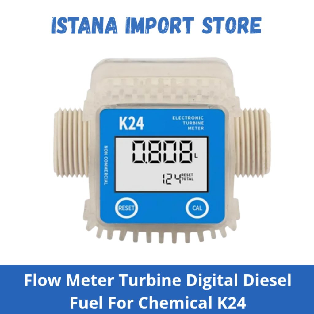 Jual Flow Meter Turbine Digital Diesel Fuel For Chemical K24 | Shopee ...