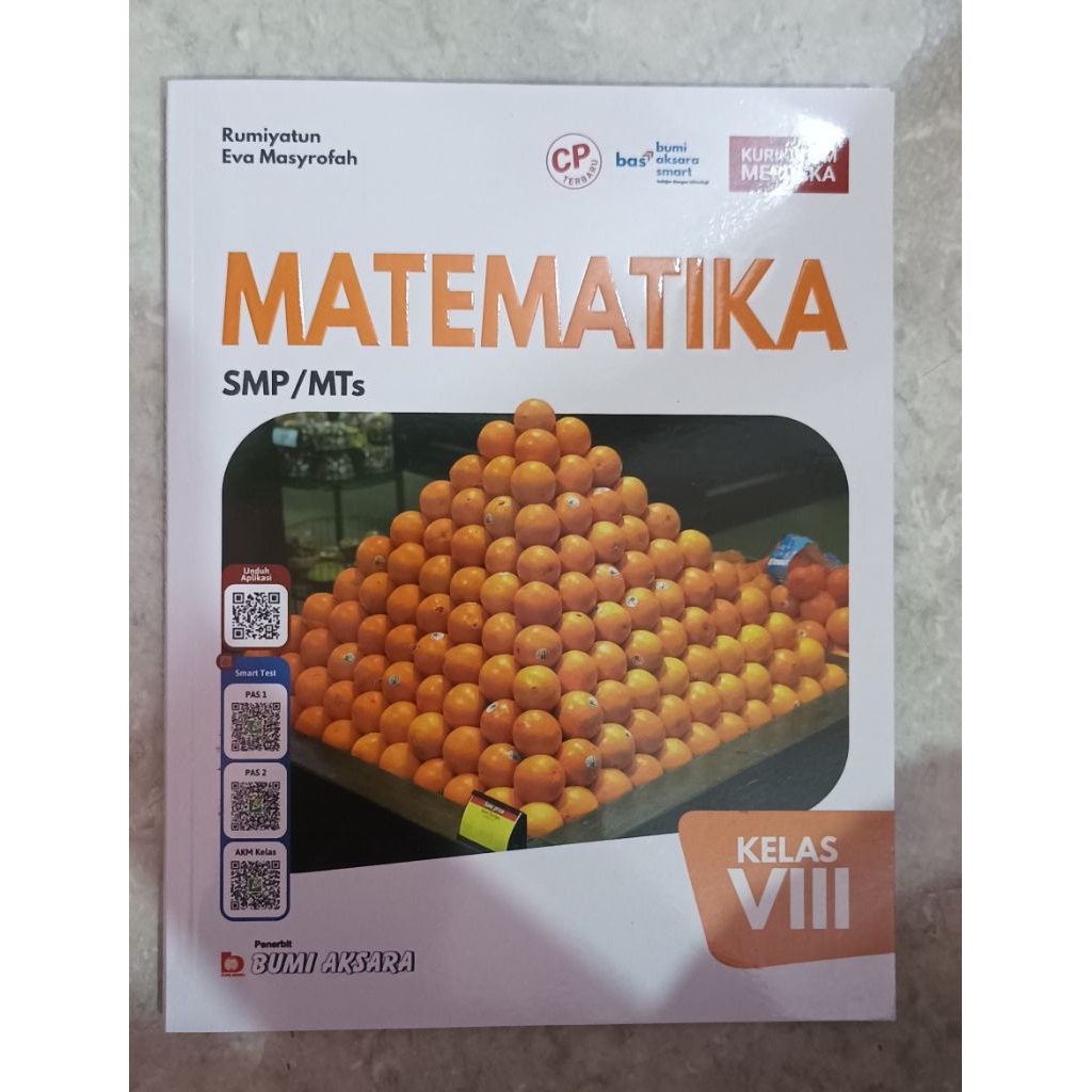 Jual Bumi Aksara MATEMATIKA SMP MTS kls VIII 8 Kurikulum Merdeka CP ...