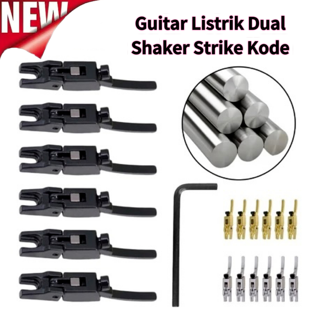 Jual ( COD)Gitar listrik double rocker bridge locking string saddle ...