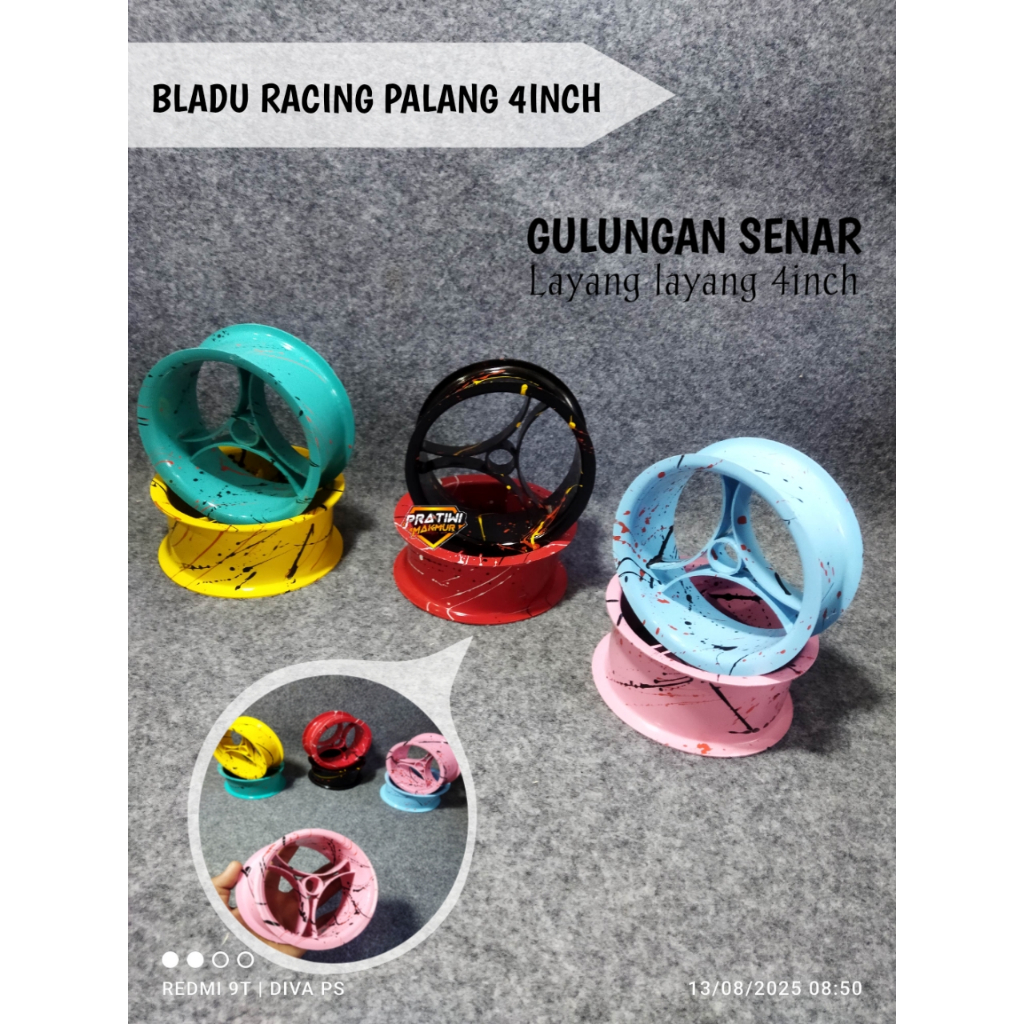 Jual BLADU RACING PALANG 4 INCH FINISHING PREMIUM BLADU GULUNGAN SENAR ...