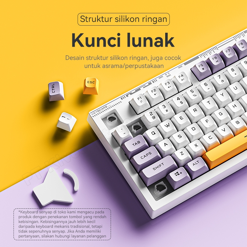 Jual Mechanical Gaming Keyboard Kabel USB 87Keys RGB Backlit Wired ...