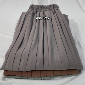 Aretha Pleated Skirt Rok Plisket Premium Tebal Rok Plisket Premium Jumbo Clara Basic Color