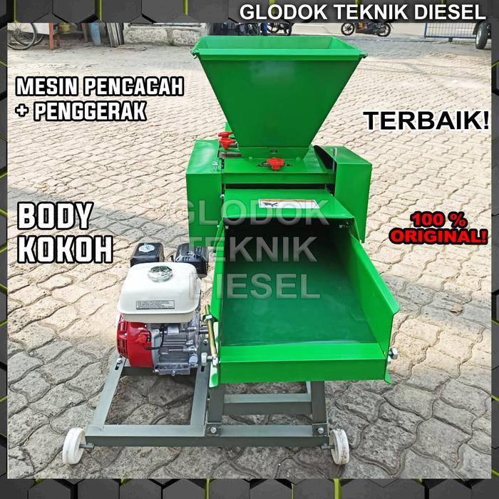 Jual Mesin Pencacah Rumput Kompos Mahkota MCC 6-300 + Diesel Solar ...
