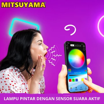 Mitsuyama Ms 443 Paket Lampu Neon Flex Running Led Remote 5M Rgb Lampu Warna Warni Led Running