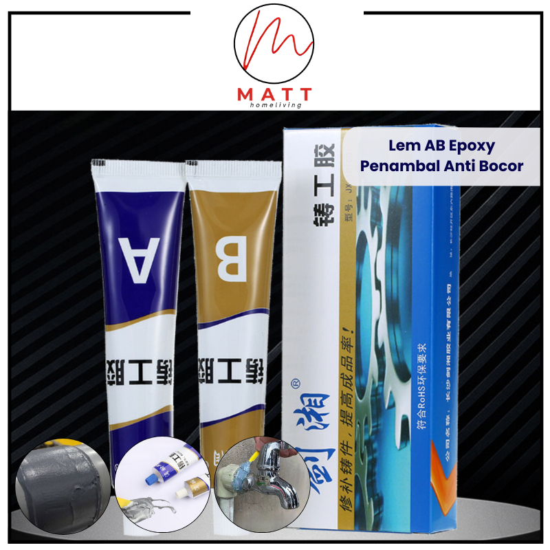 Jual MATT Lem AB Epoxy Kuat Metal Casting Glue Penambal Besi Radiator ...