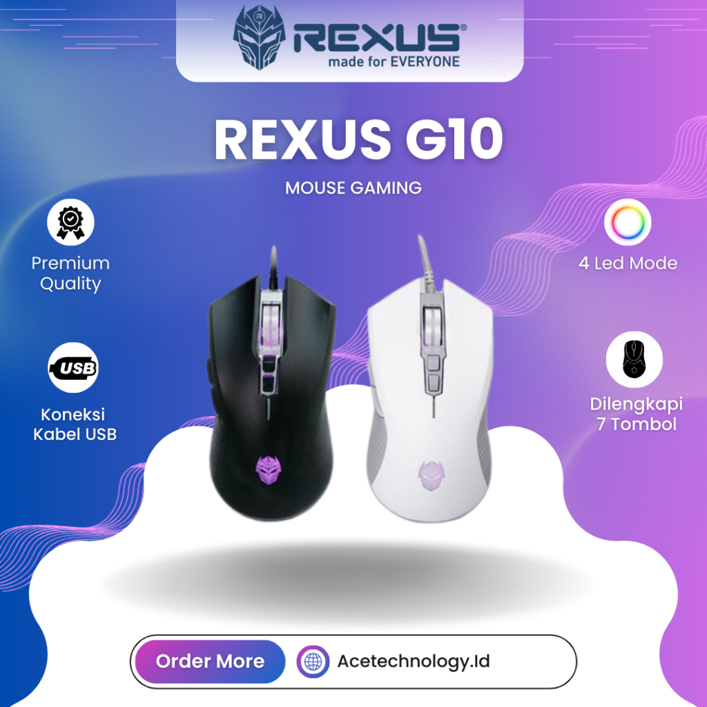 Jual Rexus Mouse Gaming Xierra G10 Original | Shopee Indonesia