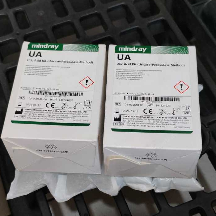 Jual Reagen Mindray Uric Acid Kit (UA) R1: 4x35ml R2: 2X18ml / Reagen ...