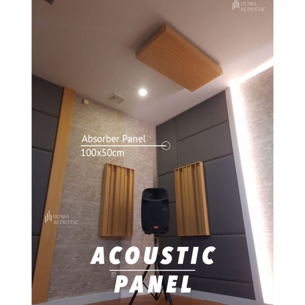 Jual Absorber Panel Akustik Peredam Suara Ruangan 100x50cmx3cm | Shopee ...