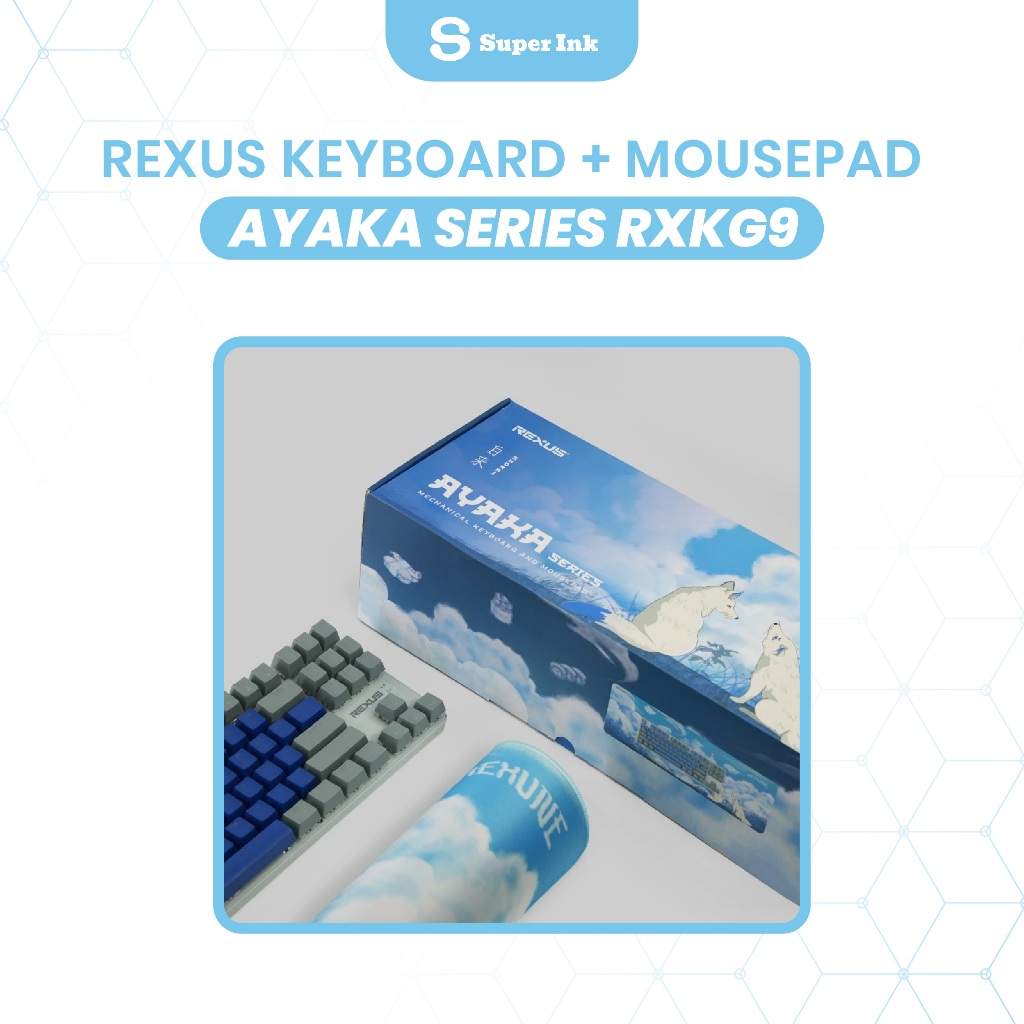 Jual Keyboard + Mousepad REXUS Ayaka Series Shorai RX-KG9 – Keyboard ...