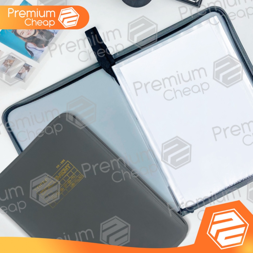 Jual [60 LEMBAR] Dokumen Document Keeper Topla Kulit Resleting Map ...