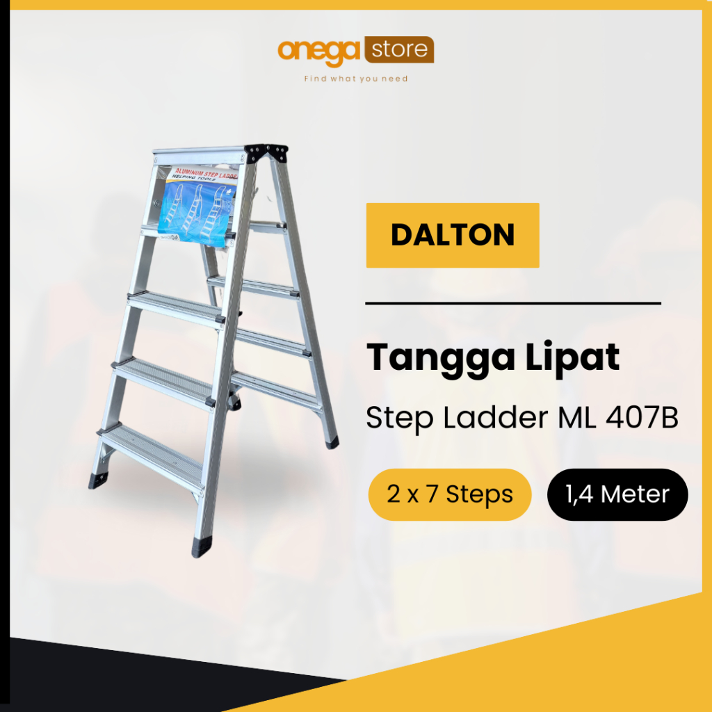 Product image Dalton Tangga Lipat Step Ladder ML405B 2x7 / 1,4 Meter
