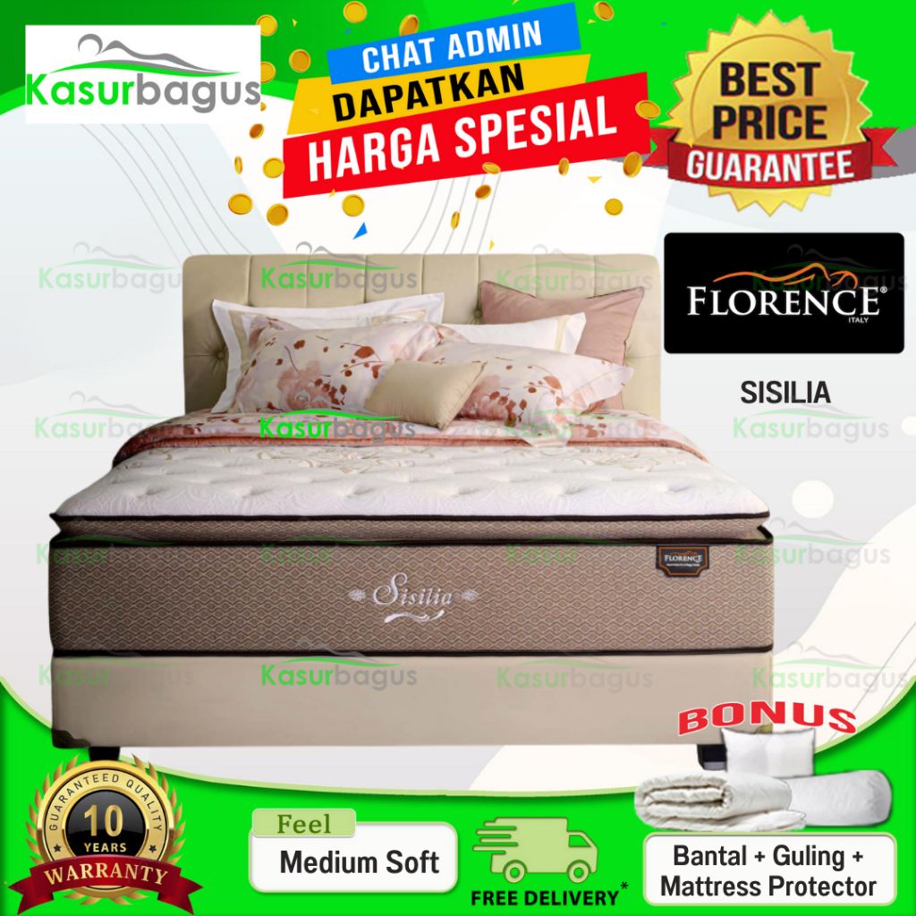 Jual Florence Kasur Springbed Sisilia - Kasur Saja 160 180 200 100 120 ...