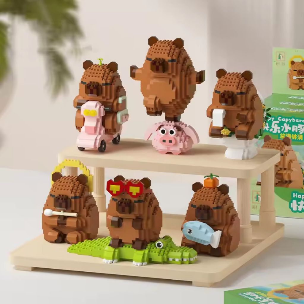 Jual Capybara Working Building Block Mainan Brick Karakter Capybara ...