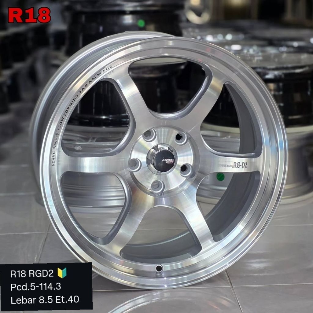 Jual velg advan RG D2 ring 18 lebar 8,5 untuk innova terios rush ...