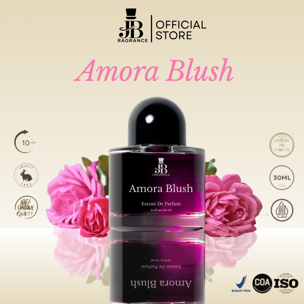Amora Blush – Parfum Wanita Fruity & Feminine (10ml / 30ml) | Extrait de Parfum