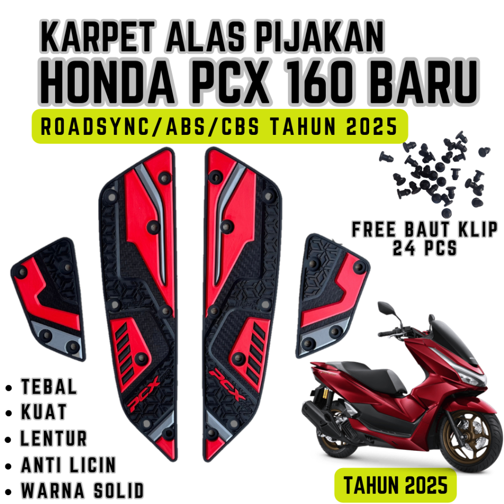 Jual PIJAKAN KAKI MOTOR PCX 160 ROADSYNC/ABS/CBS TAHUN 2025 & 2026 ...