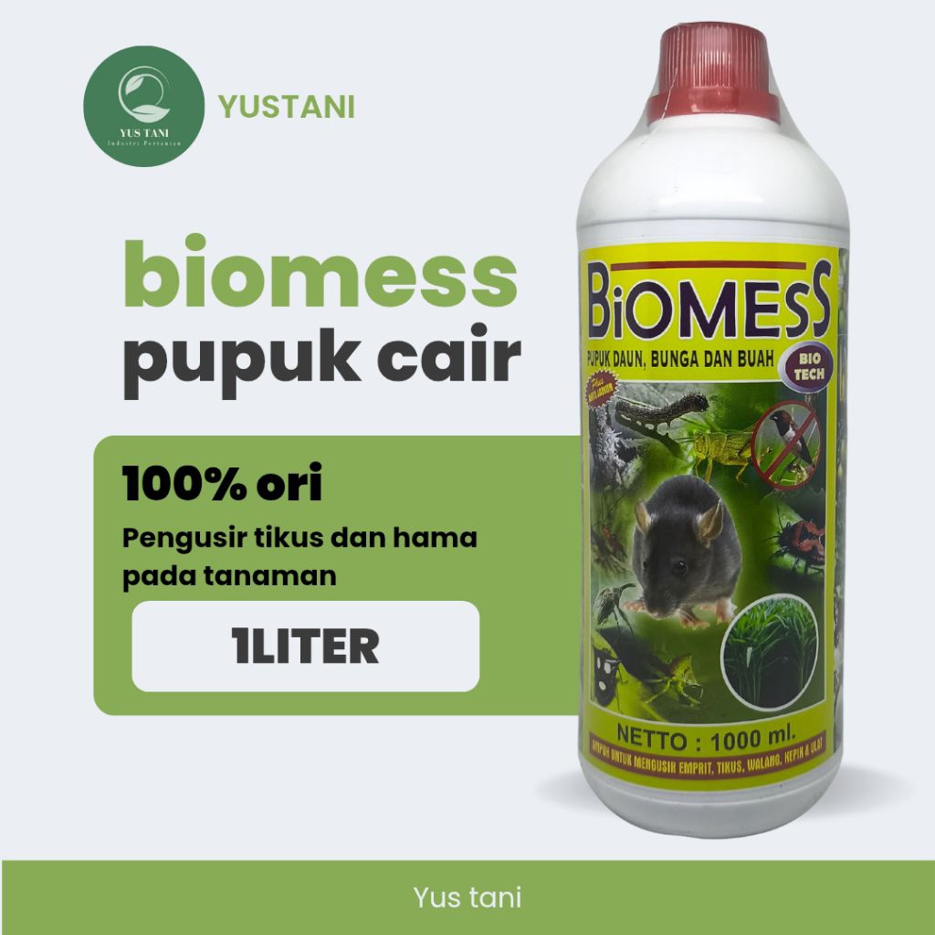 Jual BIOMESS Pupuk Cair 1 Liter Pengusir Tikus hama dan Penyubur Daun ...