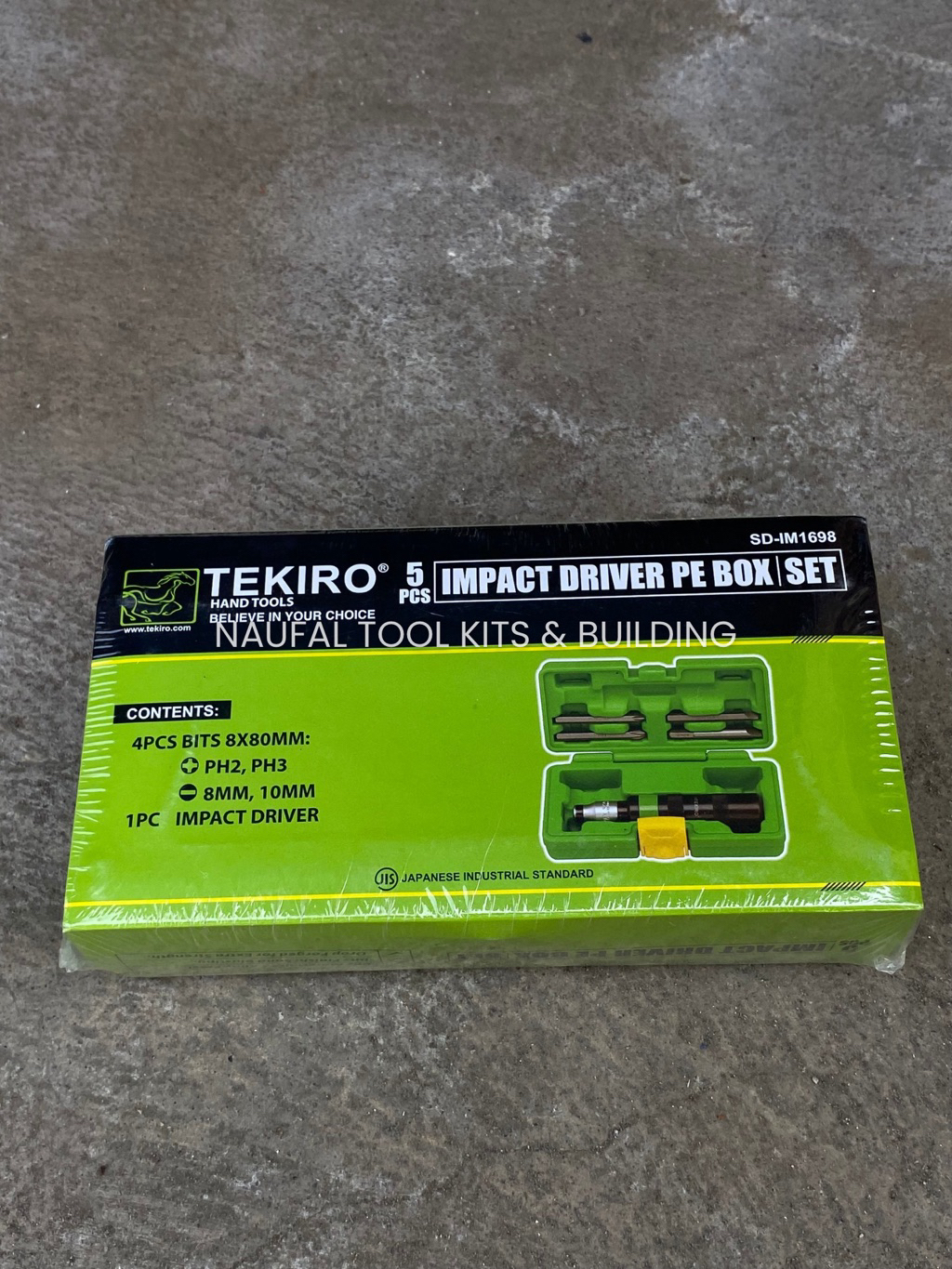 Jual TEKIRO Impact Driver Set 5 Pcs | Obeng Ketok Impact Driver PE Box ...