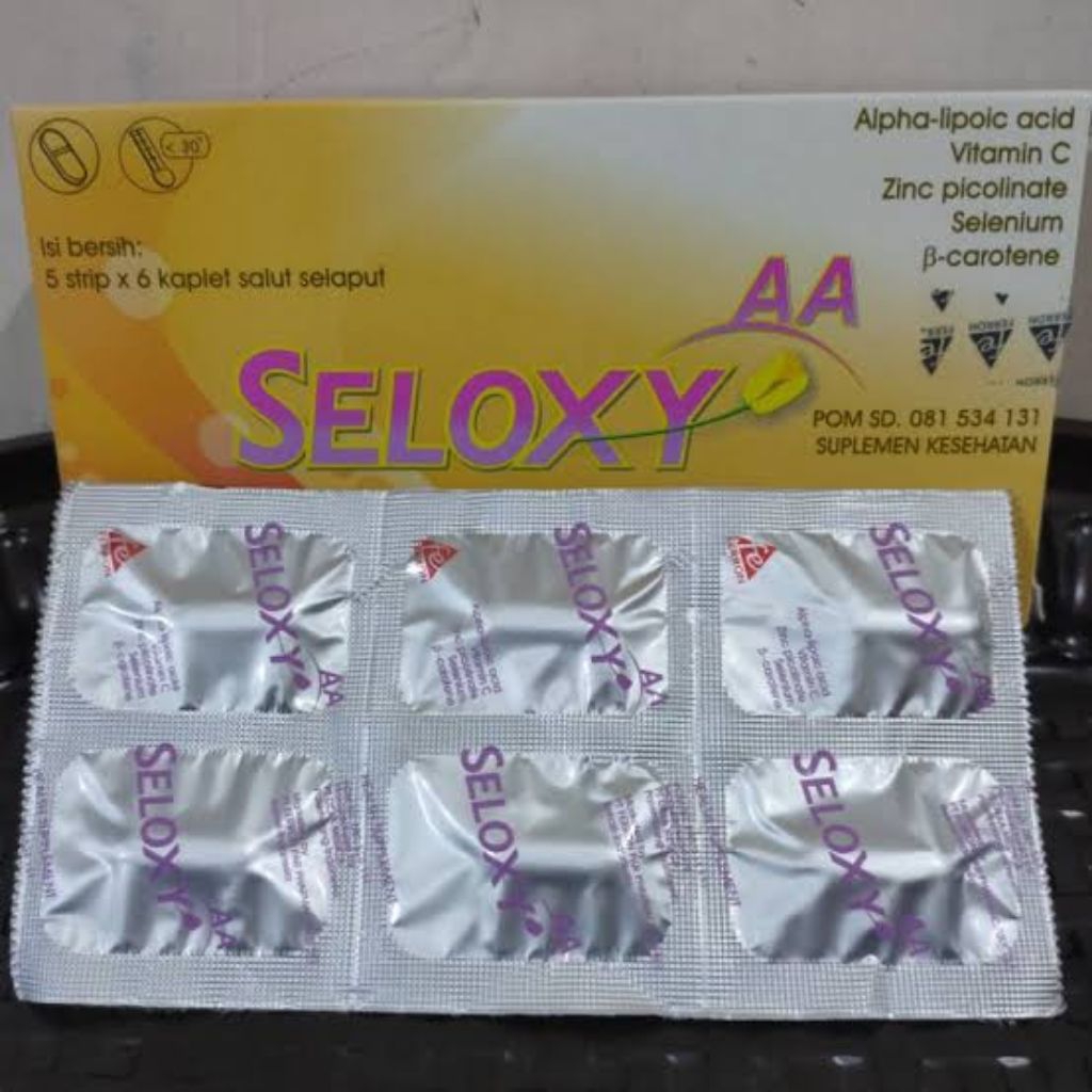 Jual seloxy AA strip 6 kaplet/ tablet original | Shopee Indonesia