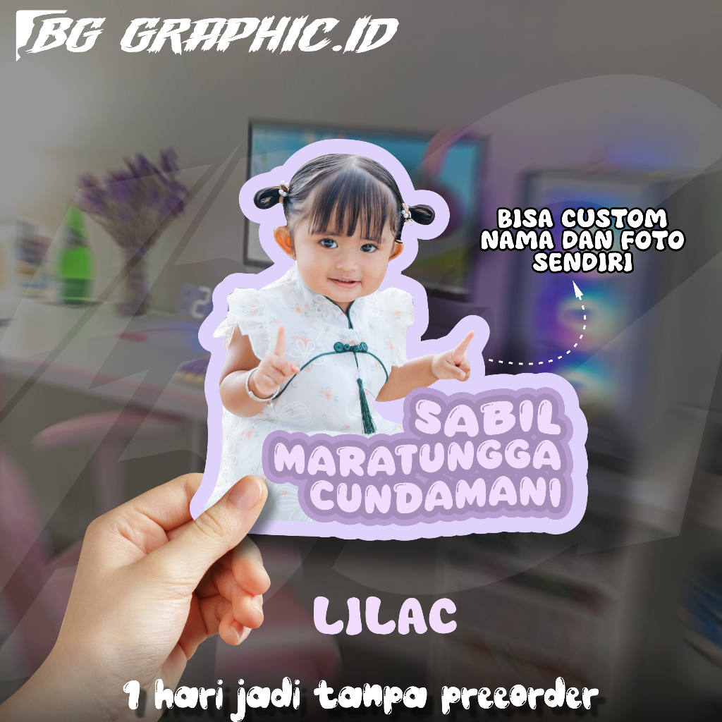 Jual STICKER FOTO WAJAH CUSTOM DESAIN BY BG GRAPHIC | Shopee Indonesia