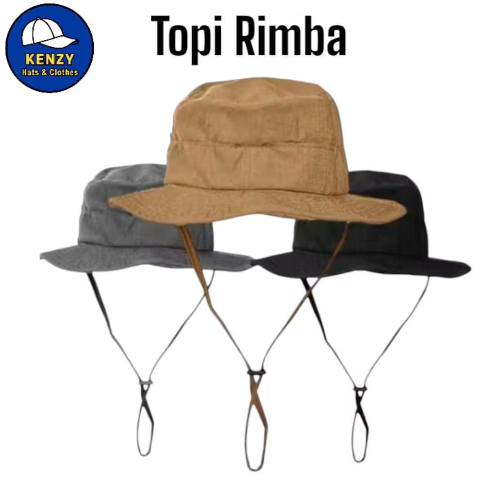 Jual Topi Rimba Ripstok Polos Dewasa/Topi Gunung/Topi Berkebun/Topi ...